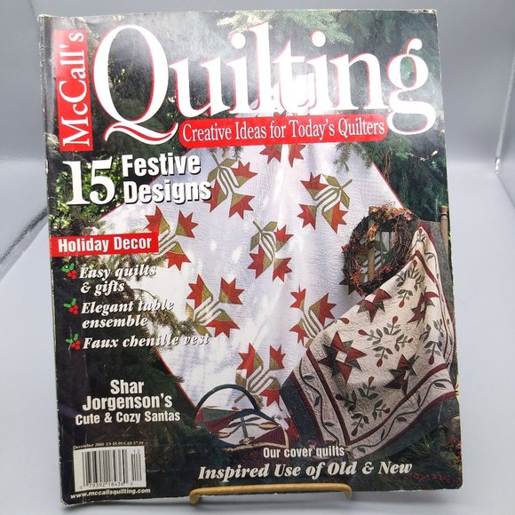 Vintage Craft Patterns, McCalls Quilting Magazine, December 2000 Christmas - Picture 1 of 2